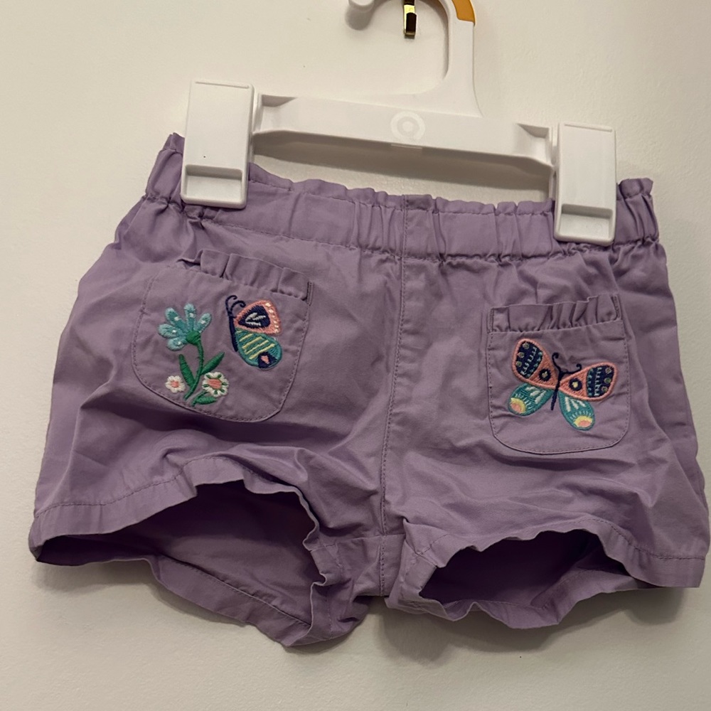 Purple toddler shorts